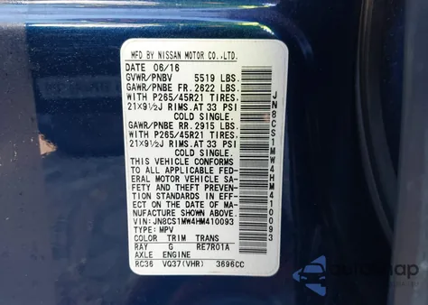 2017 Infiniti Qx70 from USA, damaged, VIN JN8CS1MW4HM410093